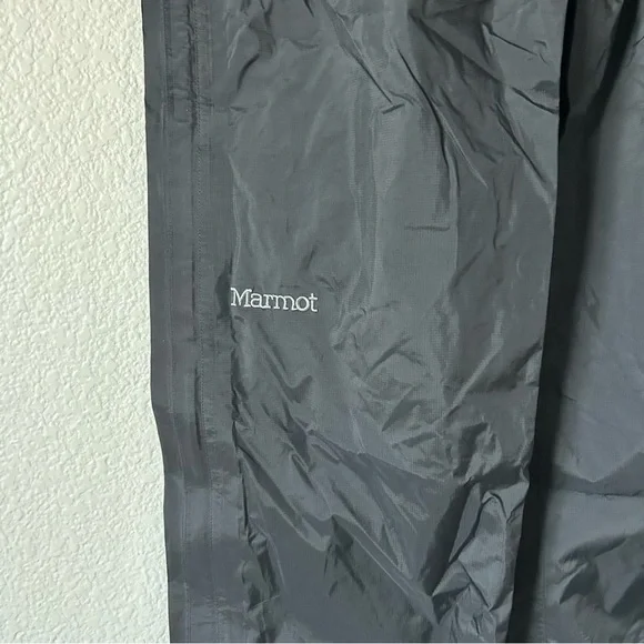 Marmot Men's PreCip Eco Full Zip Black Outerwear Rain Windbreaker Gorpcore Pants - Picture 7 of 14